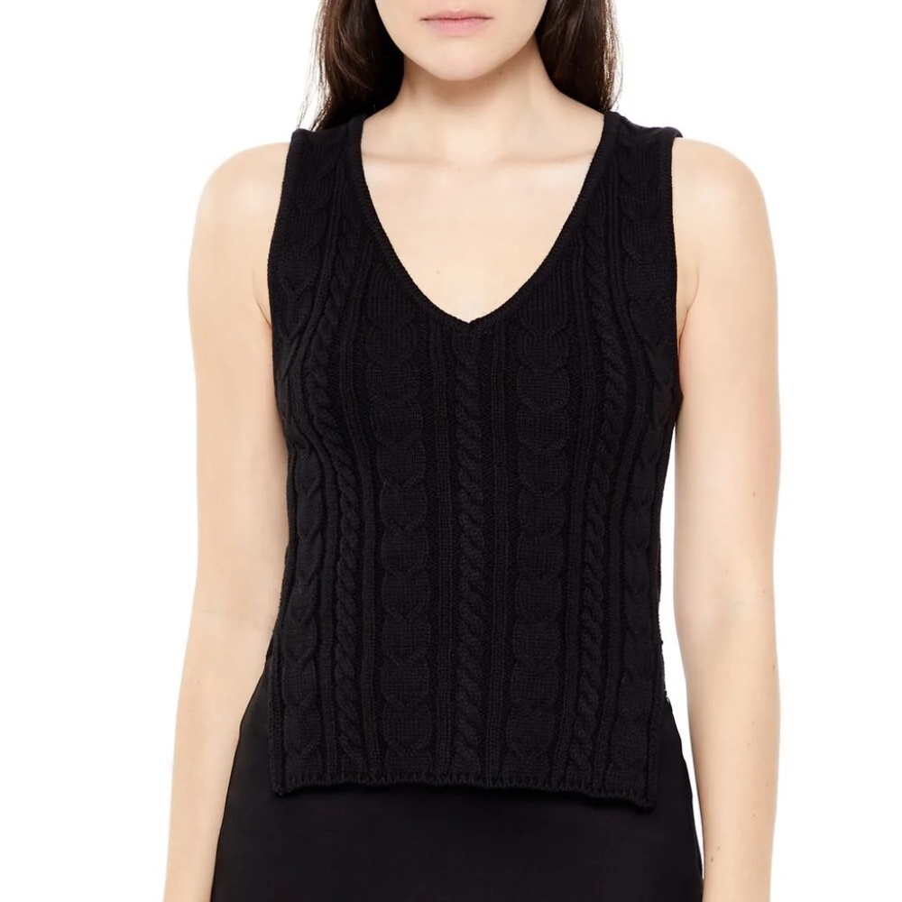 NEW Cable Sweater-Knit Tank Top
